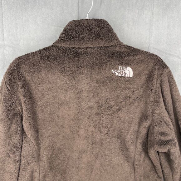 The North Face Fleece Jacket Womens Small Brown Full Zip Logo Camping Outdoors - Picture 9 of 13